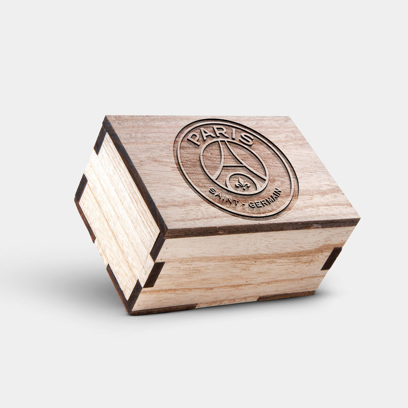 Best Paris Saint Germain F.C. Mahogany And Walnut Wood Chronograph Watch - Engraved In Nature