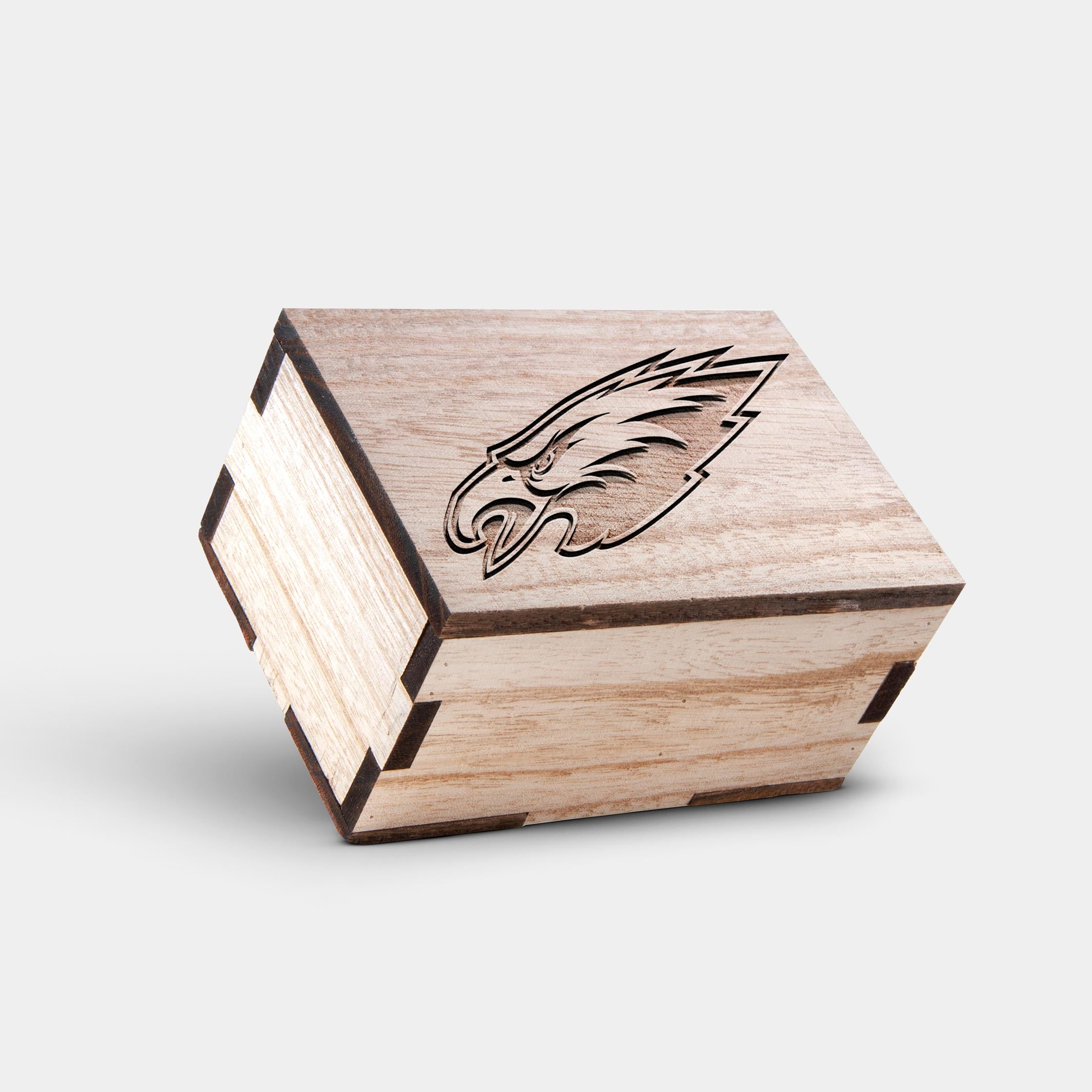 Best Philadelphia Eagles Mahogany And Walnut Wood Chronograph Watch - Engraved In Nature