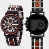 Philadelphia Flyers Mens Wrist Watch  - Personalized Philadelphia Flyers Mens Watches - Custom Gifts For Him, Birthday Gifts, Gift For Dad - Best 2022 Philadelphia Flyers Christmas Gifts - Black 45mm NHL Wood Watch - By Engraved In Nature