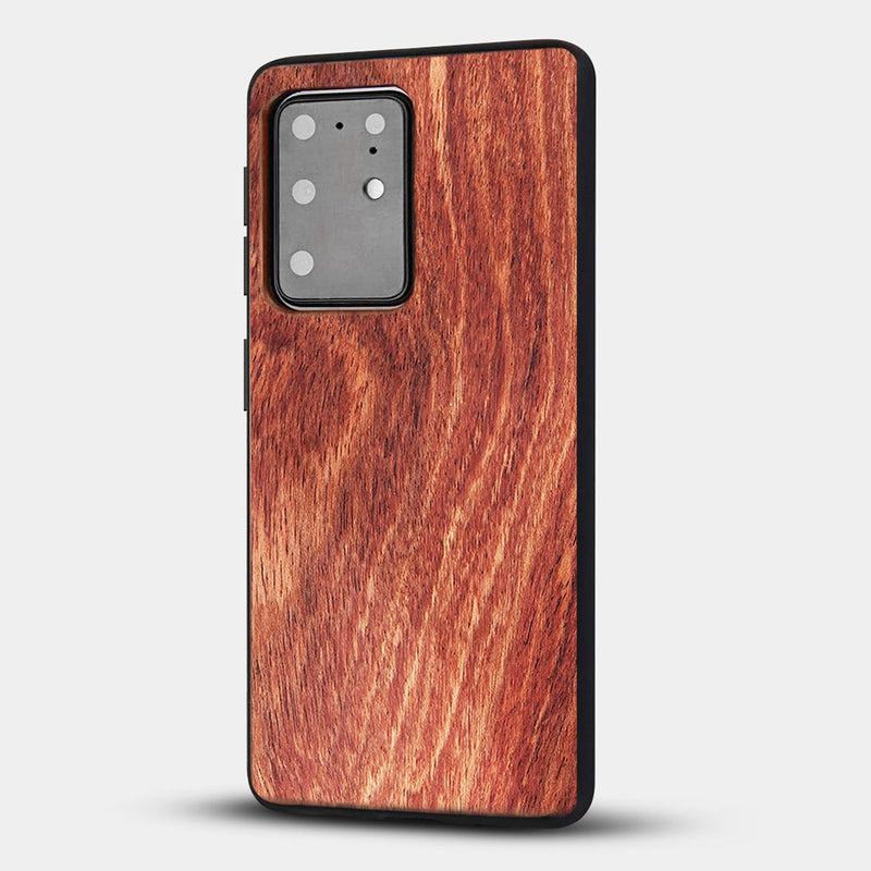 Best Custom Engraved Mahogany Wood Galaxy S20 Plus Case - Engraved In Nature