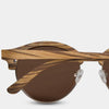 Best Custom Engraved Browline Tigereye Wooden Sunglasses | Big Sur - Engraved In Nature