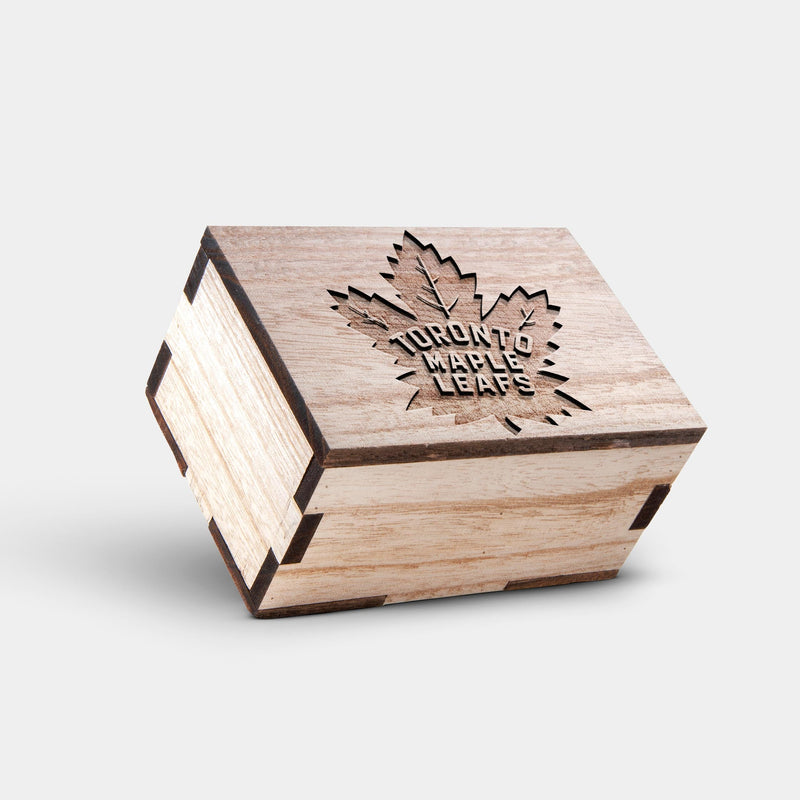 Toronto Maple Leafs Wooden Wristwatch - Chronograph Black Walnut Watch