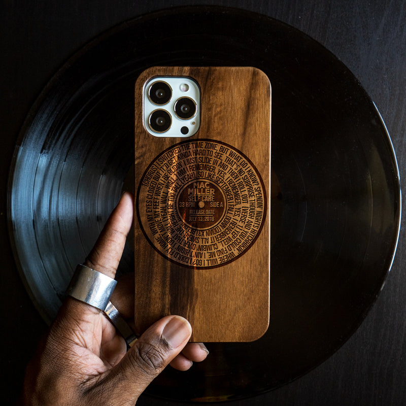 Best Custom Vinyl Record iPhone 13 Series Cases - Custom Song Gift For Vinyl Collectors | 7" EP - Engraved In Nature