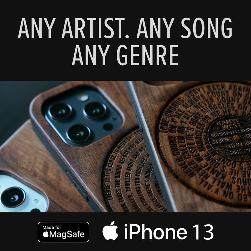 Best Custom Vinyl Record iPhone 13 Series Cases - Custom Song Gift For Vinyl Collectors | 7" EP - Engraved In Nature