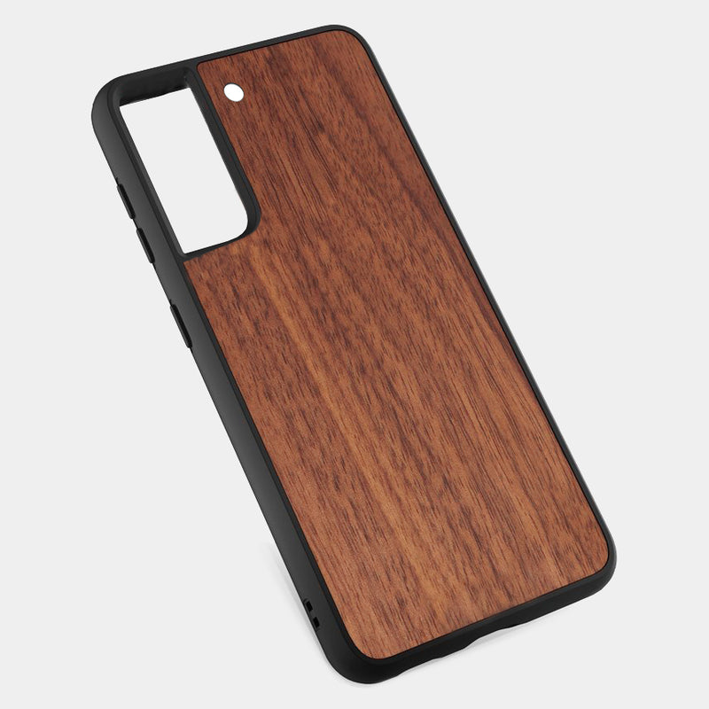 Best Walnut Wood Cincinnati Bengals Galaxy S21 Case - Custom Engraved Cover - Engraved In Nature