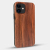 Best Custom Engraved Walnut Wood Cincinnati Reds iPhone 11 Case - Engraved In Nature