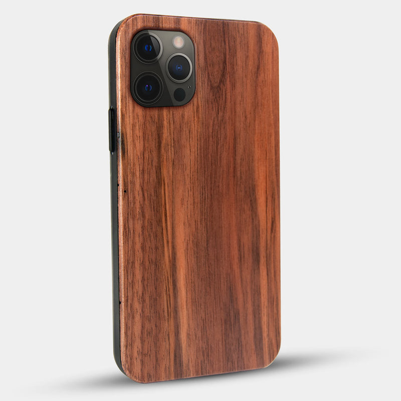 Best Custom Engraved Walnut Wood Los Angeles Chargers iPhone 12 Pro Max Case - Engraved In Nature