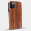 Best Custom Engraved Walnut Wood FC Barcelona iPhone 12 Pro Max Case - Engraved In Nature
