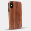 Best Custom Engraved Walnut Wood Cleveland Indians iPhone XS Max Case - Engraved In Nature