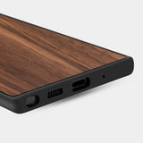 Best Custom Engraved Walnut Wood Calgary Flames Note 10 Plus Case - Engraved In Nature