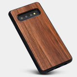Best Custom Engraved Walnut Wood New York Yankees Galaxy S10 Plus Case Classic - Engraved In Nature