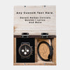 Atletico Madrid Wooden Wristwatch - Chronograph Black Walnut Watch
