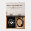 Chicago Cubs Wooden Wristwatch - Chronograph Black Walnut Watch