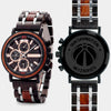 Washington Wizards Mens Wrist Watch  - Personalized Washington Wizards Mens Watches - Custom Gifts For Him, Birthday Gifts, Gift For Dad - Best 2022 Washington Wizards Christmas Gifts - Black 45mm NBA Wood Watch - By Engraved In Nature