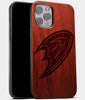 Best Wood Anaheim Ducks iPhone 13 Pro Max Case | Custom Anaheim Ducks Gift | Mahogany Wood Cover - Engraved In Nature
