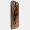 Best Wood Baltimore Ravens iPhone 13 Pro Case | Custom Baltimore Ravens Gift | Walnut Wood Cover - Engraved In Nature