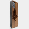 Best Wood Boston Red Sox iPhone 13 Pro Max Case | Custom Boston Red Sox Gift | Walnut Wood Cover - Engraved In Nature