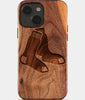 Eco-friendly Boston Red Sox iPhone 15 Plus Case - Carved Wood Custom Boston Red Sox Gift For Him - Monogrammed Personalized iPhone 15 Plus Cover By Engraved In Nature