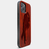 Best Wood Buffalo Bills iPhone 13 Pro Case | Custom Buffalo Bills Gift | Mahogany Wood Cover - Engraved In Nature