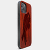 Best Wood Buffalo Bills iPhone 13 Pro Max Case | Custom Buffalo Bills Gift | Mahogany Wood Cover - Engraved In Nature
