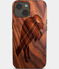 Eco-friendly Buffalo Bills iPhone 14 Plus Case - Carved Wood Custom Buffalo Bills Gift For Him - Monogrammed Personalized iPhone 14 Plus Cover By Engraved In Nature