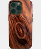 Eco-friendly Carolina Hurricanes iPhone 14 Pro Max Case - Carved Wood Custom Carolina Hurricanes Gift For Him - Monogrammed Personalized iPhone 14 Pro Max Cover By Engraved In Nature