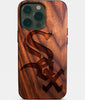 Eco-friendly Chicago White Sox iPhone 14 Pro Max Case - Carved Wood Custom Chicago White Sox Gift For Him - Monogrammed Personalized iPhone 14 Pro Max Cover By Engraved In Nature