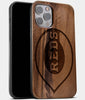 Best Wood Cincinnati Reds iPhone 13 Pro Case | Custom Cincinnati Reds Gift | Walnut Wood Cover - Engraved In Nature