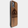 Best Wood Colorado Rockies iPhone 13 Pro Max Case | Custom Colorado Rockies Gift | Walnut Wood Cover - Engraved In Nature