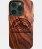 Eco-friendly Colorado Rockies iPhone 14 Pro Case - Carved Wood Custom Colorado Rockies Gift For Him - Monogrammed Personalized iPhone 14 Pro Cover By Engraved In Nature