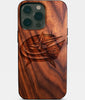 Eco-friendly Columbus Blue Jackets iPhone 14 Pro Max Case - Carved Wood Custom Columbus Blue Jackets Gift For Him - Monogrammed Personalized iPhone 14 Pro Max Cover By Engraved In Nature