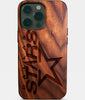 Eco-friendly Dallas Stars iPhone 14 Pro Max Case - Carved Wood Custom Dallas Stars Gift For Him - Monogrammed Personalized iPhone 14 Pro Max Cover By Engraved In Nature