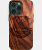 Eco-friendly Everton FC iPhone 14 Pro Max Case - Carved Wood Custom Everton FC Gift For Him - Monogrammed Personalized iPhone 14 Pro Max Cover By Engraved In Nature