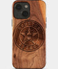 Eco-friendly Houston Astros iPhone 15 Case - Carved Wood Custom Houston Astros Gift For Him - Monogrammed Personalized iPhone 15 Cover By Engraved In Nature