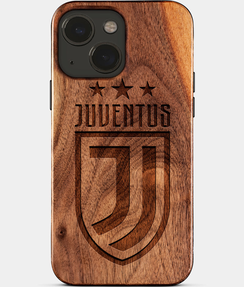 Eco-friendly Juventus FC iPhone 15 Case - Carved Wood Custom Juventus FC Gift For Him - Monogrammed Personalized iPhone 15 Cover By Engraved In Nature