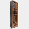 Best Wood Juventus iPhone 13 Pro Case | Custom Juventus Gift | Walnut Wood Cover - Engraved In Nature