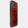 Best Wood Juventus iPhone 13 Pro Max Case | Custom Juventus Gift | Mahogany Wood Cover - Engraved In Nature