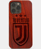 Carved Wood Juventus iPhone 13 Pro Max Case | Custom Juventus Gift, Birthday Gift | Personalized Mahogany Wood Cover, Gifts For Him, Monogrammed Gift For Fan | by Engraved In Nature