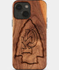 Eco-friendly Kansas City Chiefs iPhone 15 Plus Case - Carved Wood Custom Kansas City Chiefs Gift For Him - Monogrammed Personalized iPhone 15 Plus Cover By Engraved In Nature