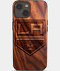 Eco-friendly Los Angeles Kings iPhone 14 Case - Carved Wood Custom Los Angeles Kings Gift For Him - Monogrammed Personalized iPhone 14 Cover By Engraved In Nature