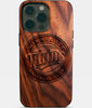 Eco-friendly Minnesota Twins iPhone 14 Pro Max Case - Carved Wood Custom Minnesota Twins Gift For Him - Monogrammed Personalized iPhone 14 Pro Max Cover By Engraved In Nature