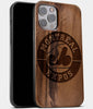 Best Wood Montreal Expos iPhone 13 Pro Case | Custom Montreal Expos Gift | Walnut Wood Cover - Engraved In Nature
