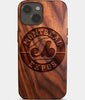 Eco-friendly Montreal Expos iPhone 14 Plus Case - Carved Wood Custom Montreal Expos Gift For Him - Monogrammed Personalized iPhone 14 Plus Cover By Engraved In Nature