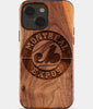 Eco-friendly Montreal Expos iPhone 15 Plus Case - Carved Wood Custom Montreal Expos Gift For Him - Monogrammed Personalized iPhone 15 Plus Cover By Engraved In Nature