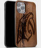Best Wood Nashville Predators iPhone 13 Pro Case | Custom Nashville Predators Gift | Walnut Wood Cover - Engraved In Nature