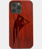 Carved Wood New England Patriots iPhone 13 Pro Case | Custom New England Patriots Gift, Birthday Gift | Personalized Mahogany Wood Cover, Gifts For Him, Monogrammed Gift For Fan | by Engraved In Nature