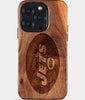 Eco-friendly New York Jets iPhone 15 Pro Case - Carved Wood Custom New York Jets Gift For Him - Monogrammed Personalized iPhone 15 Pro Cover By Engraved In Nature