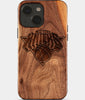 Eco-friendly New York Knicks iPhone 15 Plus Case - Carved Wood Custom New York Knicks Gift For Him - Monogrammed Personalized iPhone 15 Plus Cover By Engraved In Nature