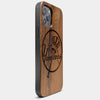 Best New York Yankees Birthday Gift - iPhone 13 Pro Max Case | Custom NY Yankees Gift | Walnut Wood Cover - Engraved In Nature