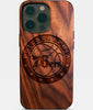 Eco-friendly Philadelphia 76Ers iPhone 14 Pro Max Case - Carved Wood Custom Philadelphia 76Ers Gift For Him - Monogrammed Personalized iPhone 14 Pro Max Cover By Engraved In Nature